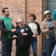 Rob McElhenney, Danny DeVito, Mary Elizabeth Ellis, Andrew Friedman, Kaitlin Olson